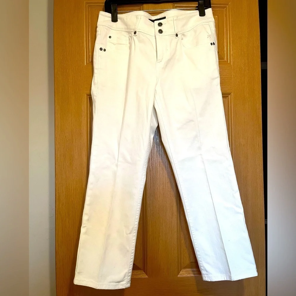 Tommy Bahama Womens Ana Twill Denim Ankle Jeans